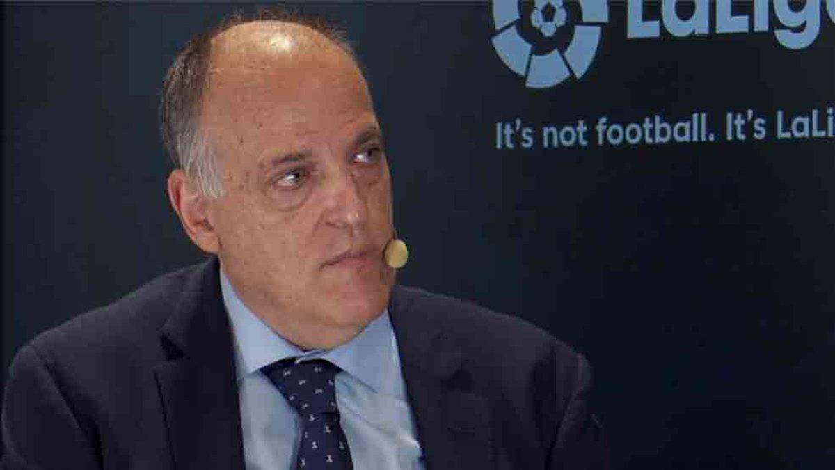 Javier Tebas se mantiene firme en su postura