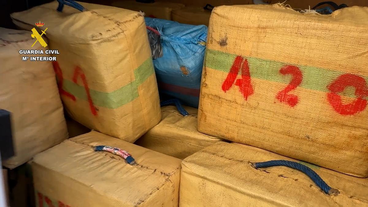 Los fardos de hachís