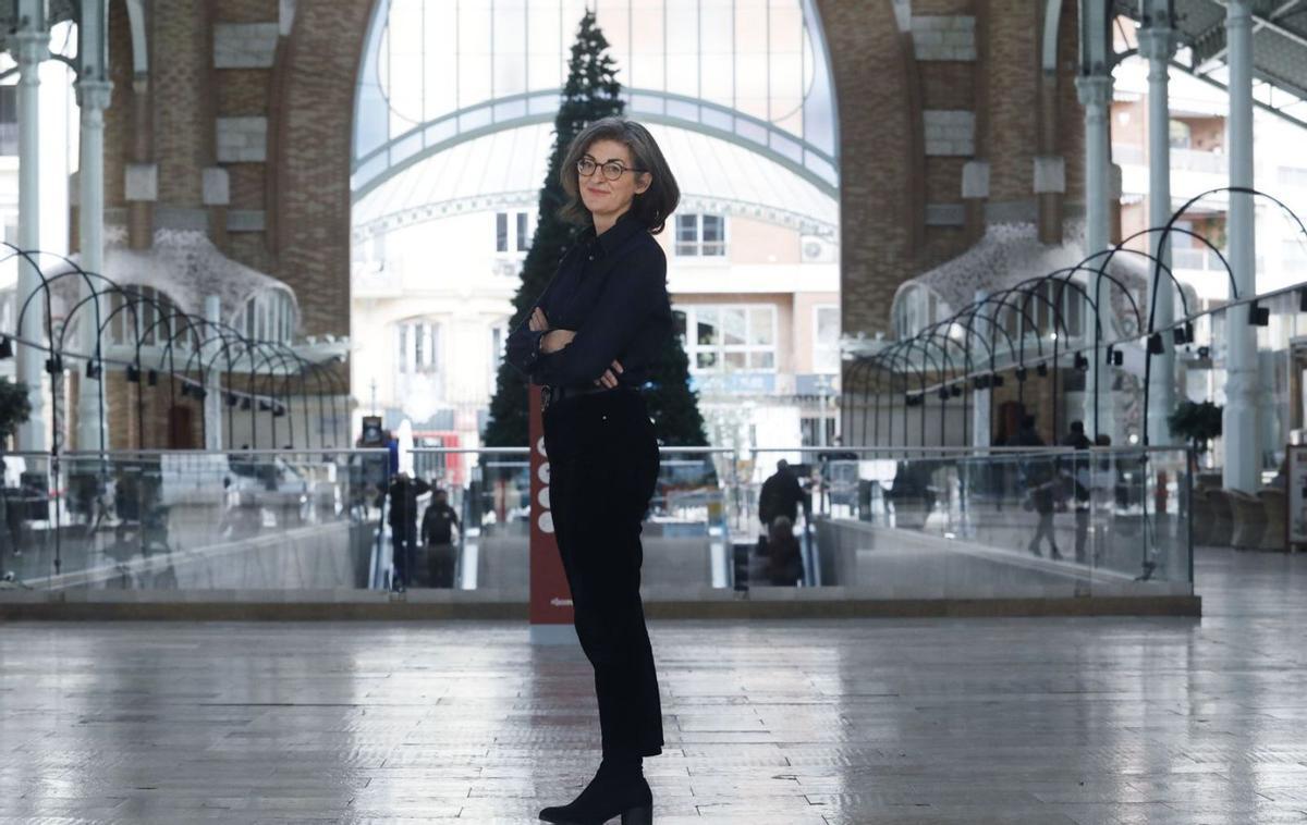 La eurodiputada y autora de ‘Cartografía del odio’, Maite Pagazaurtundúa, en València.  | M.A. MONTESINOS