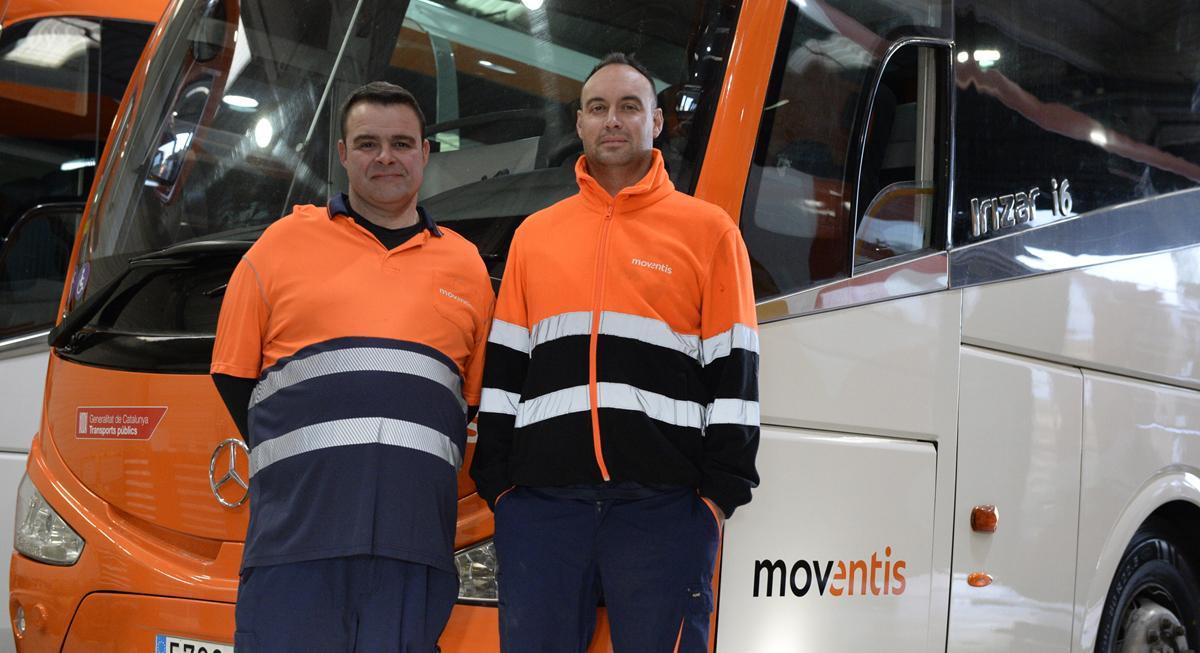 Màrius Bonilla (izquierda) y David Rull (derecha), trabajadores de Moventis.