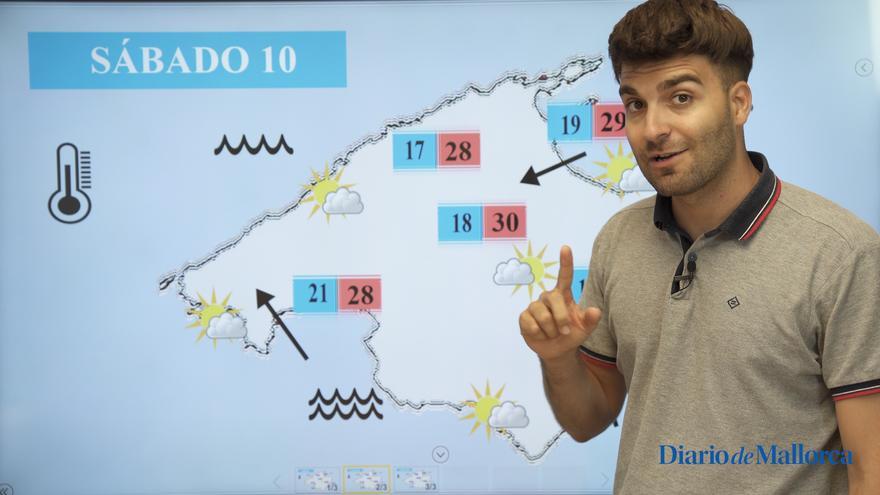 El tiempo del fin de semana en Mallorca | Temperaturas en ascenso, noches tropicales y máximas por encima de 30°C