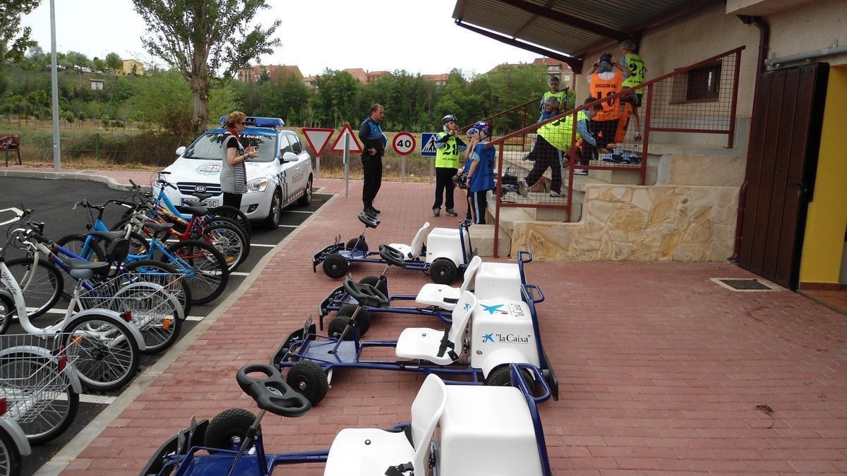 Una actividad de educación vial realizada en el parque de las Pavas, antes de la pandemia. / E. P.