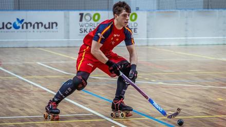 Nil Cervera, durante un partido