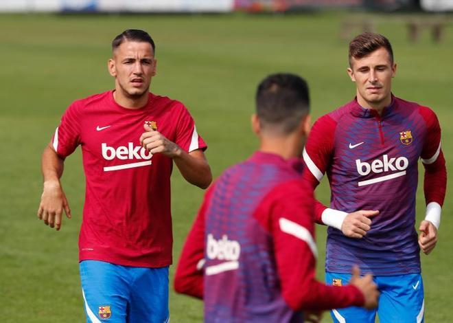 Las mejores imágenes del entrenamiento de hoy del Barça en Alemania