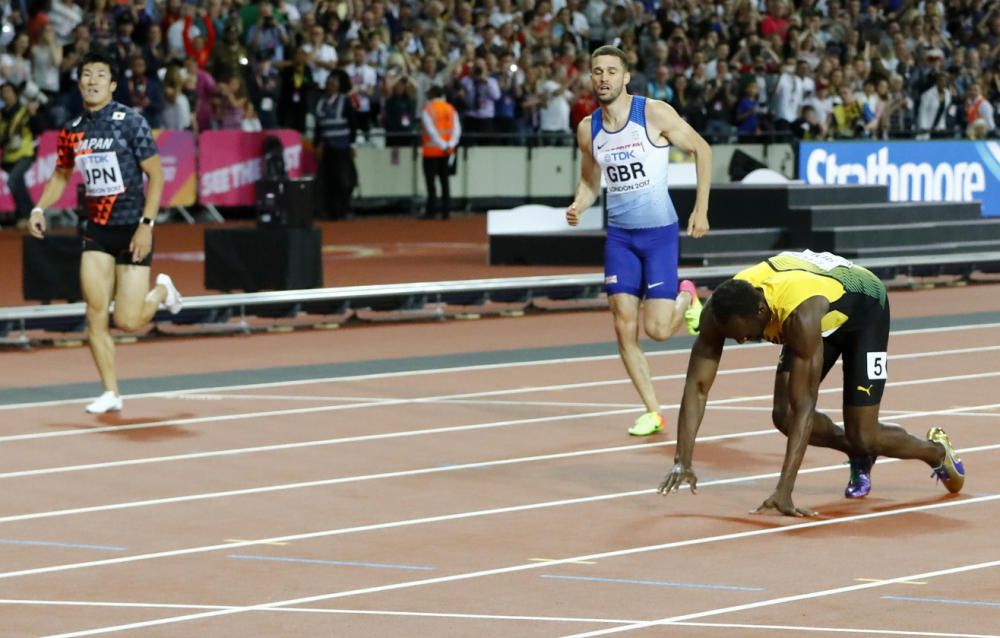La secuencia de la lesión de Usain Bolt