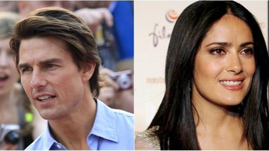 Tom Cruise con Del toro y Salma Hayek con De la Iglesia