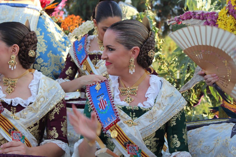 Las falleras de 2017, 2018 y 2019, en la Batalla de Flores