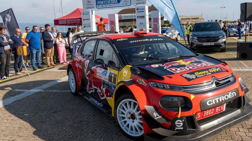 Víctor Senra domina en la parte inicial del Rallye de Pontevedra 2023