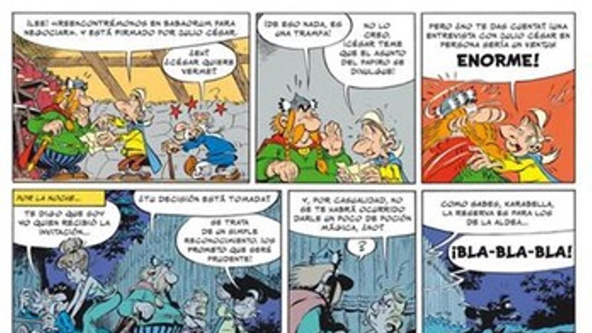 Página de 'El papiro del César', nuevo álbum de Astérix.