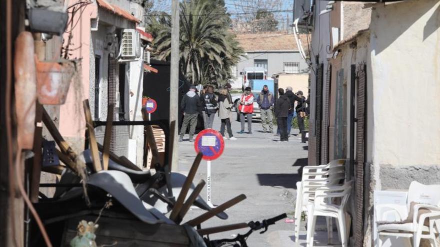 Un instante del rodaje en Elche.