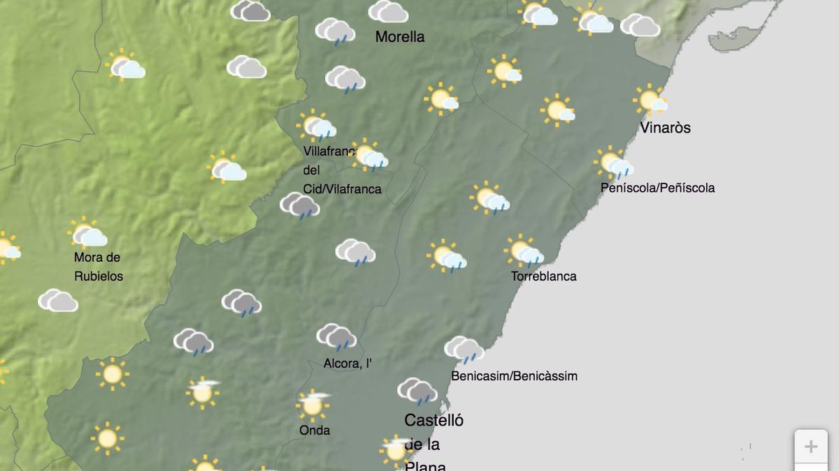 Previsión meteorológica de la tarde del viernes