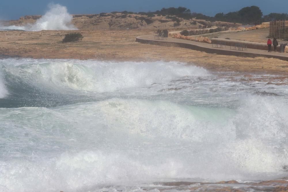 Temporal de viento en Ibiza y Formentera