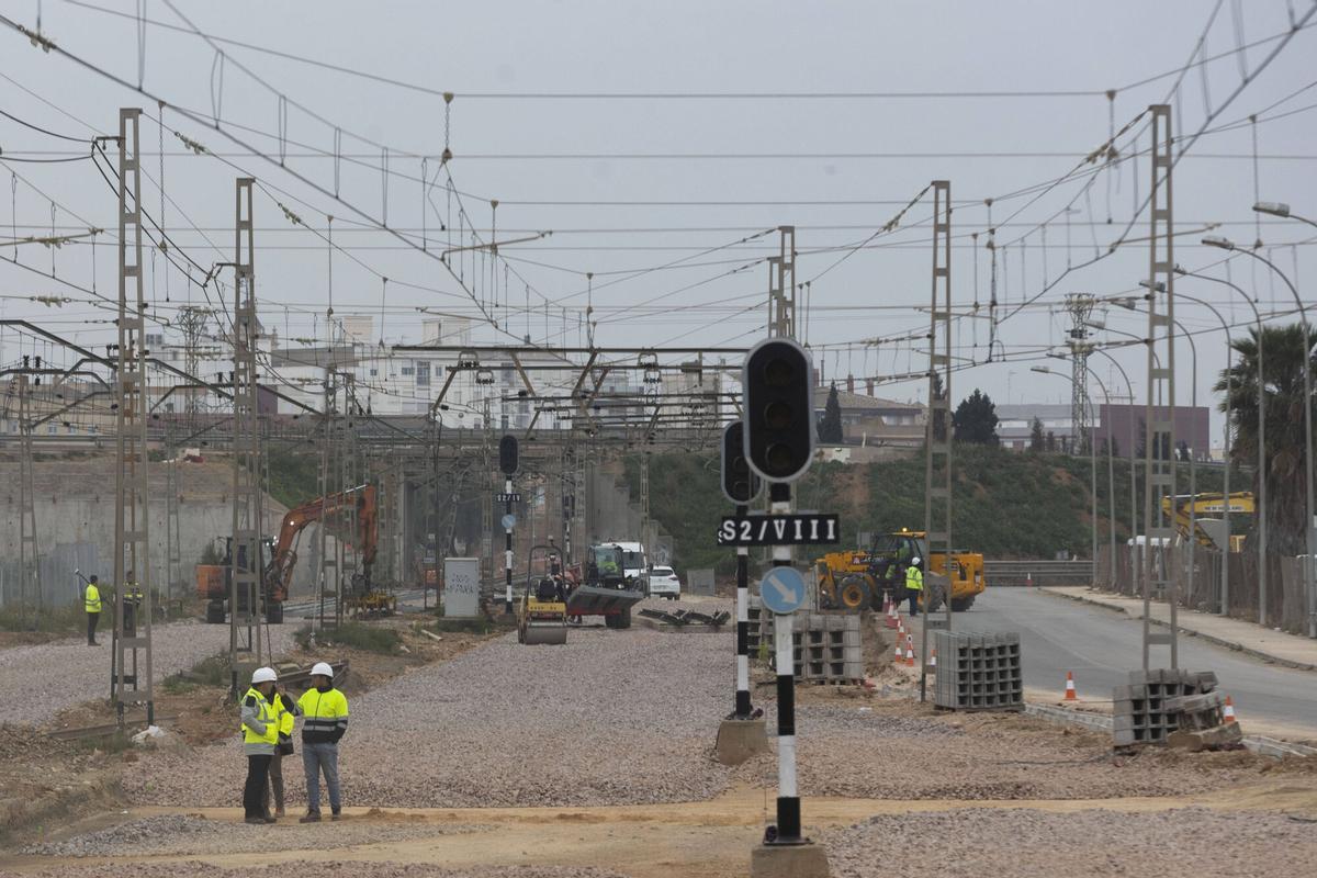 Valencia. VLC. Obras metro en Valencia Sud