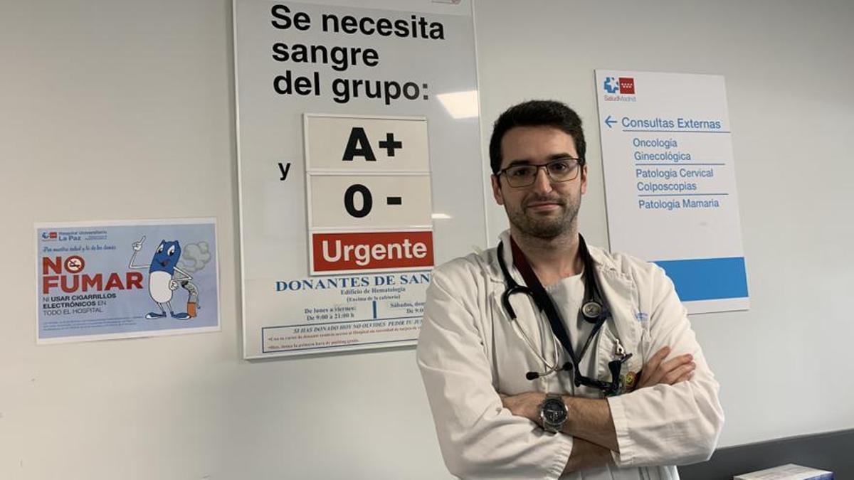 Jesús Blázquez, residente de pediatría en el Hospital La Paz.