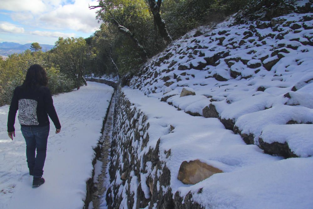 La nieve llega al interior de la provincia