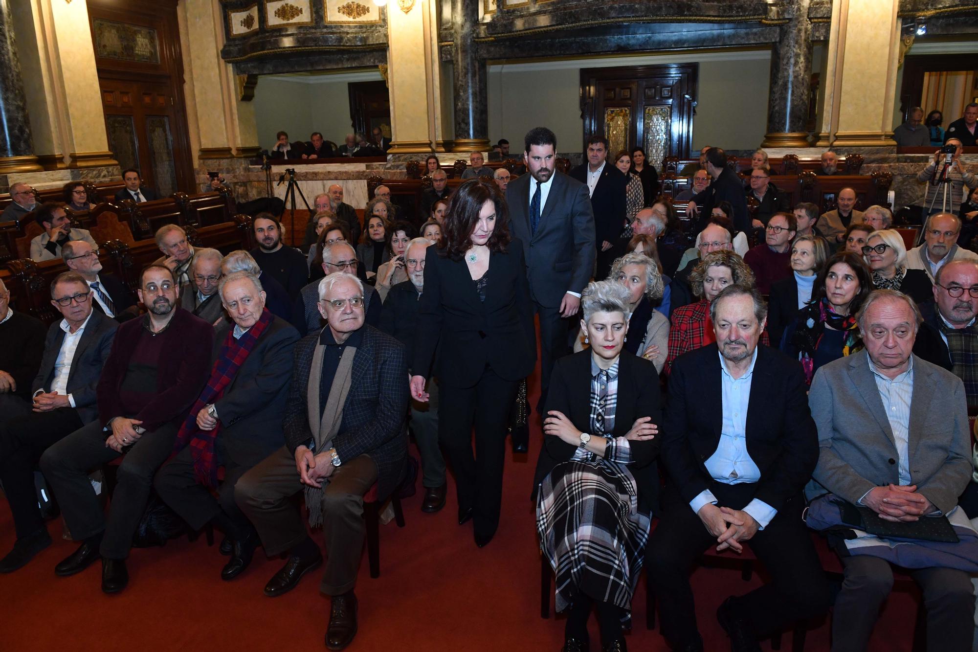 Homenaje a Xosé Ramón Barreiro en el Ayuntamiento de A Coruña