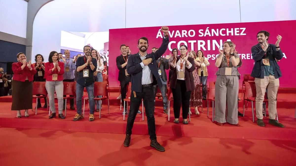 Álvaro Sánchez Cotrina, en el Congreso Regional Extraordinario del PSOE de Extremadura.