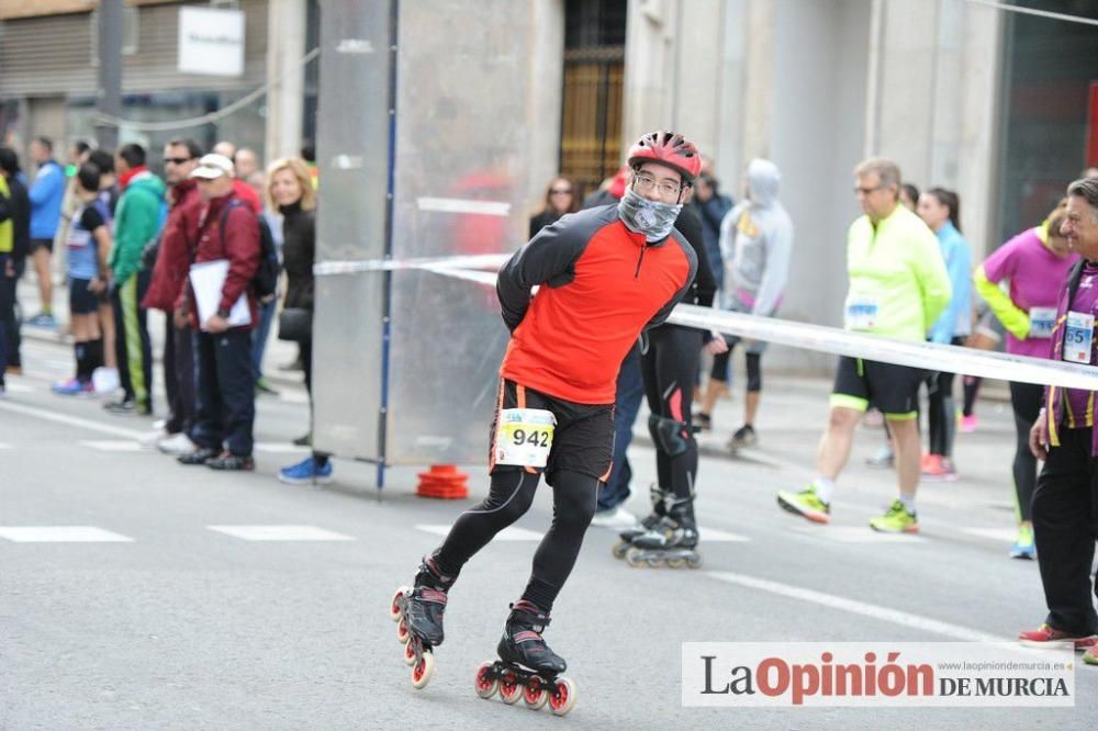 Murcia Maratón. Patinadores en carrera