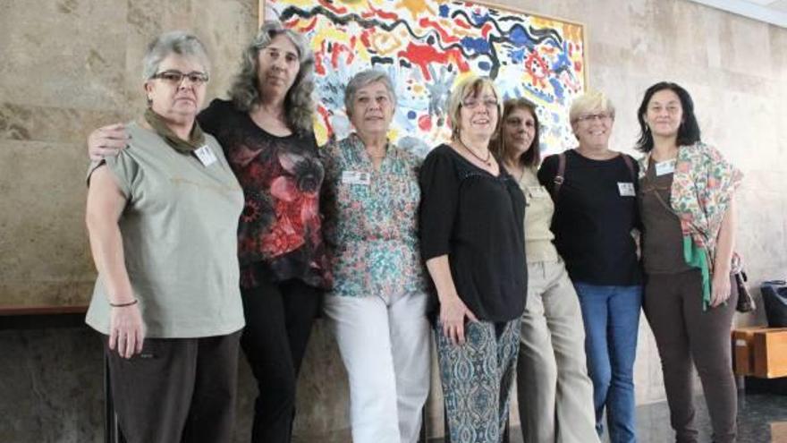 Representantes de Avafi tras la celebración de la II Jornada de sensibilización de fibromialgia.