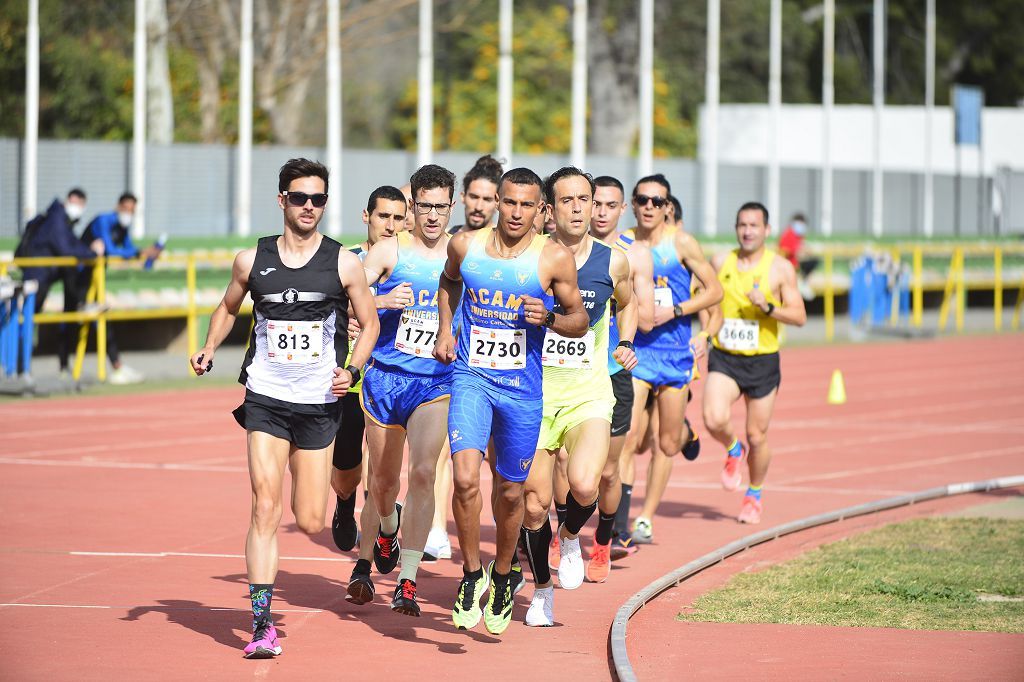 Pruebas de atletismo nacional en la pista de atletismo de Cartagena este domingo