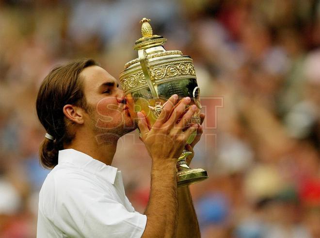 Roger celebrando el título del 2003