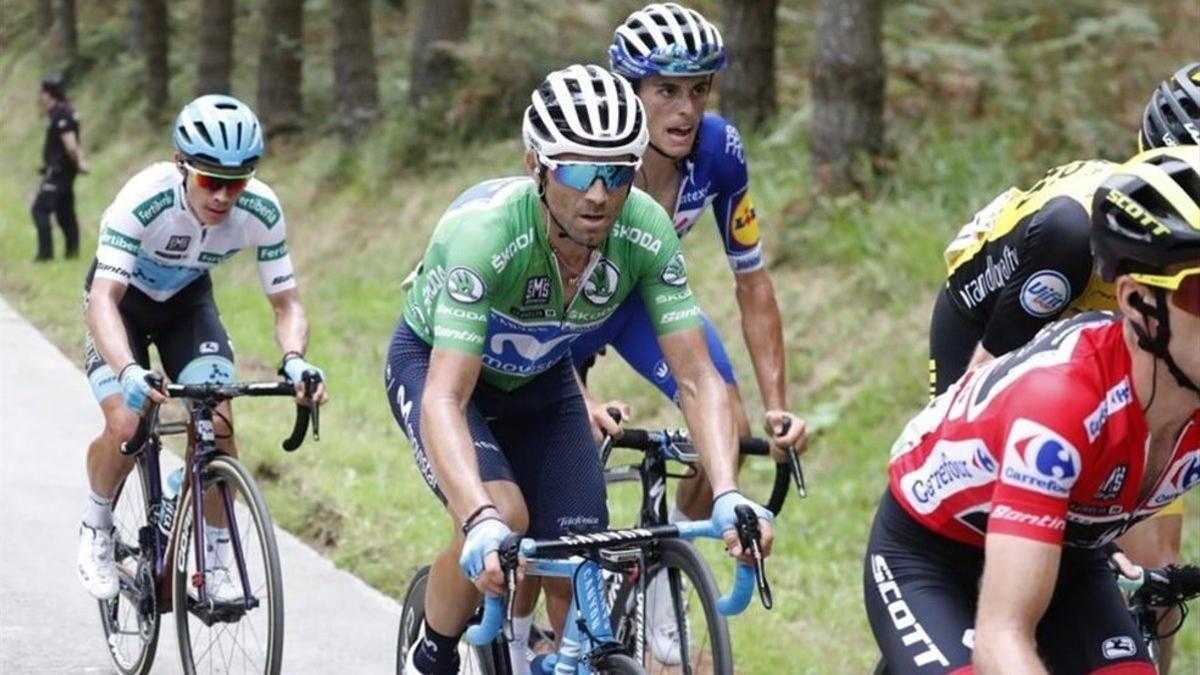 Alejandro Valverde, durante la edición del año pasado