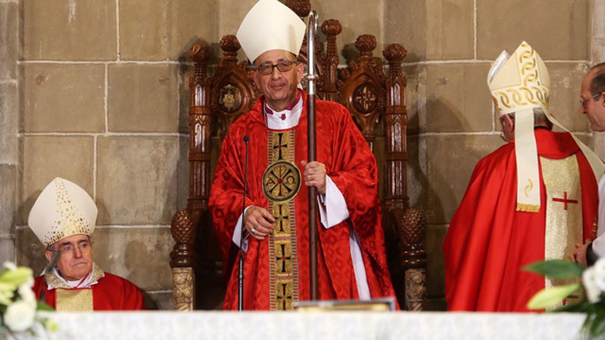 El arzobispo de Barcelona, Juan José Omella, en su toma de posesión, el pasado 26 de diciembre.