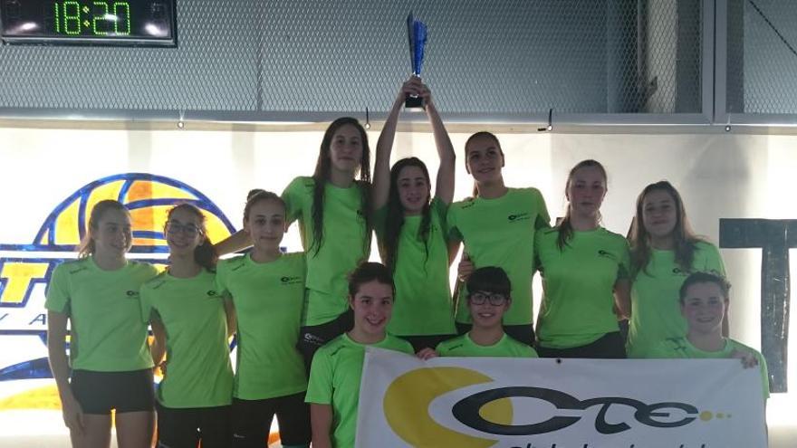 Componentes de los equipos infantiles masculino y femenino del CT Elche