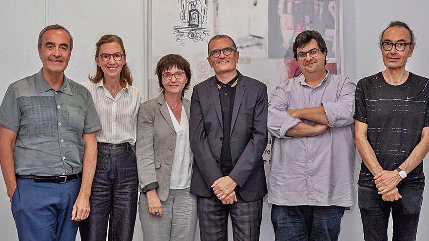 Pedro Azara, Lola Jiménez Blanco, Marta Gili, García Cortés, Álvaro Pons y David Pérez en octubre de 2018.