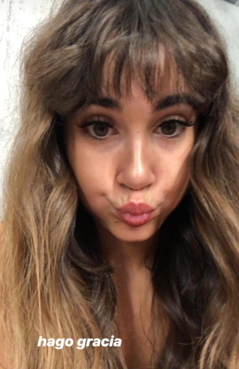 Aitana con sus pelos de loca