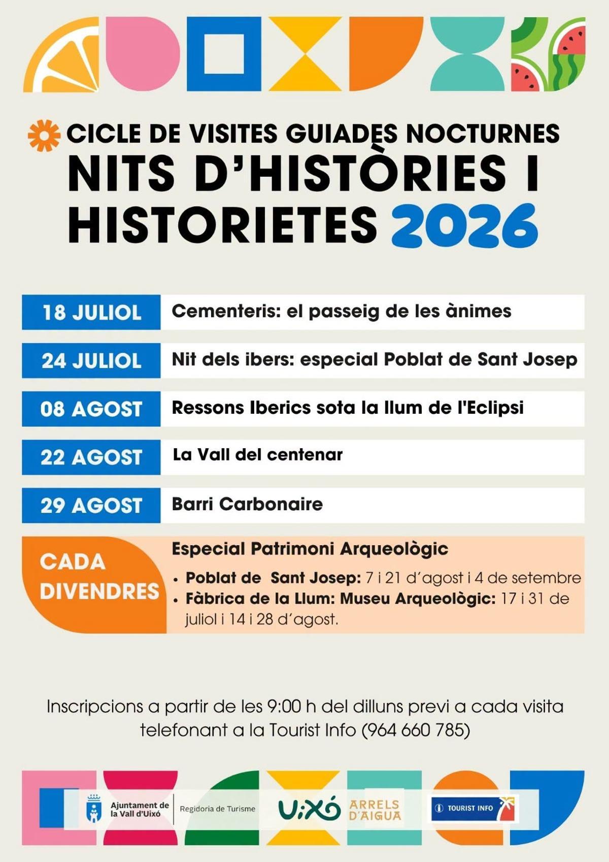 Ciclo de visitas guiadas nocturnas en la Vall.