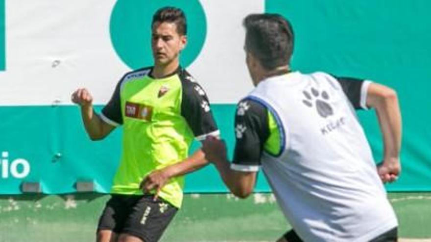 Antonio Caballero, durante un entrenamiento