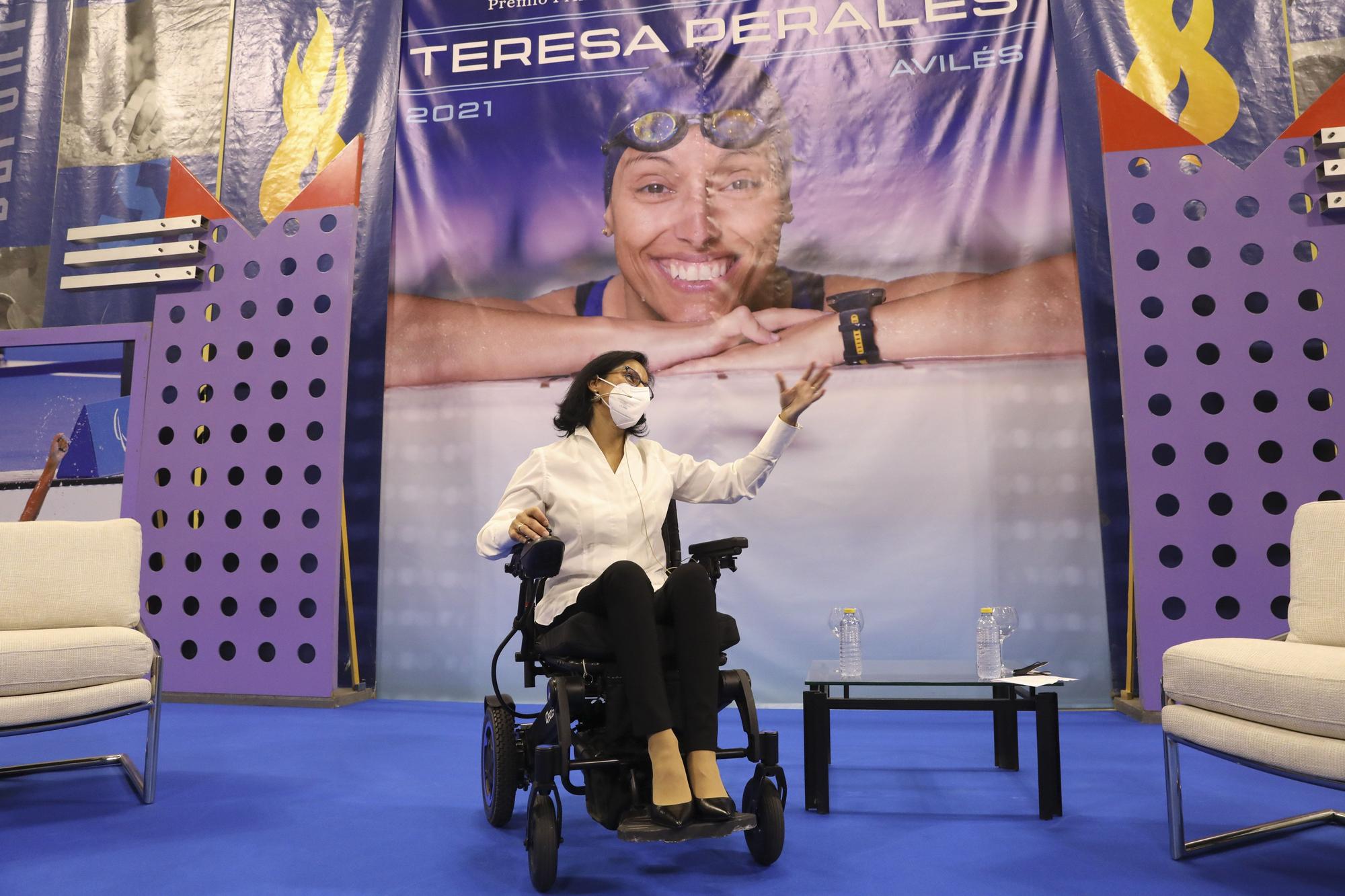 Teresa Perales, en Avilés