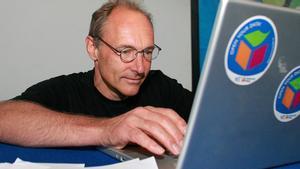 Tim Berners-Lee, considerado el padre de la World Wide Web, en Valencia en el 2008.