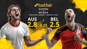 Austria vs. Bélgica: horario, TV, estadísticas, clasificación y pronósticos