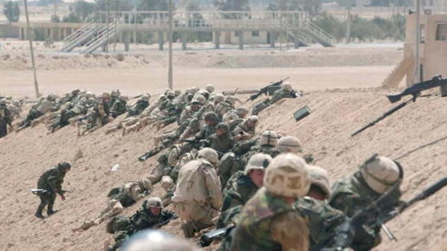 Soldados estadounidenses, en Irak.