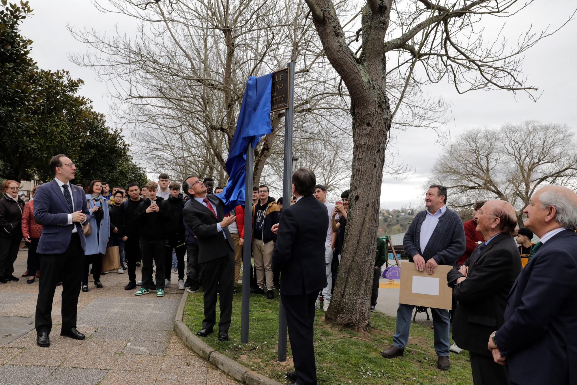 Avelino Uña, inmortal en Oviedo: el profesor de los Salesiano, primer fallecido por el covid en Asturias, ya tiene una calle a su nombre