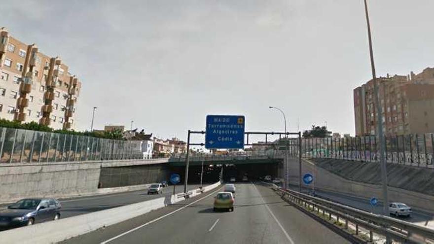 El radar está situado en el falso túnel de Carlos Haya en dirección a Torremolinos.