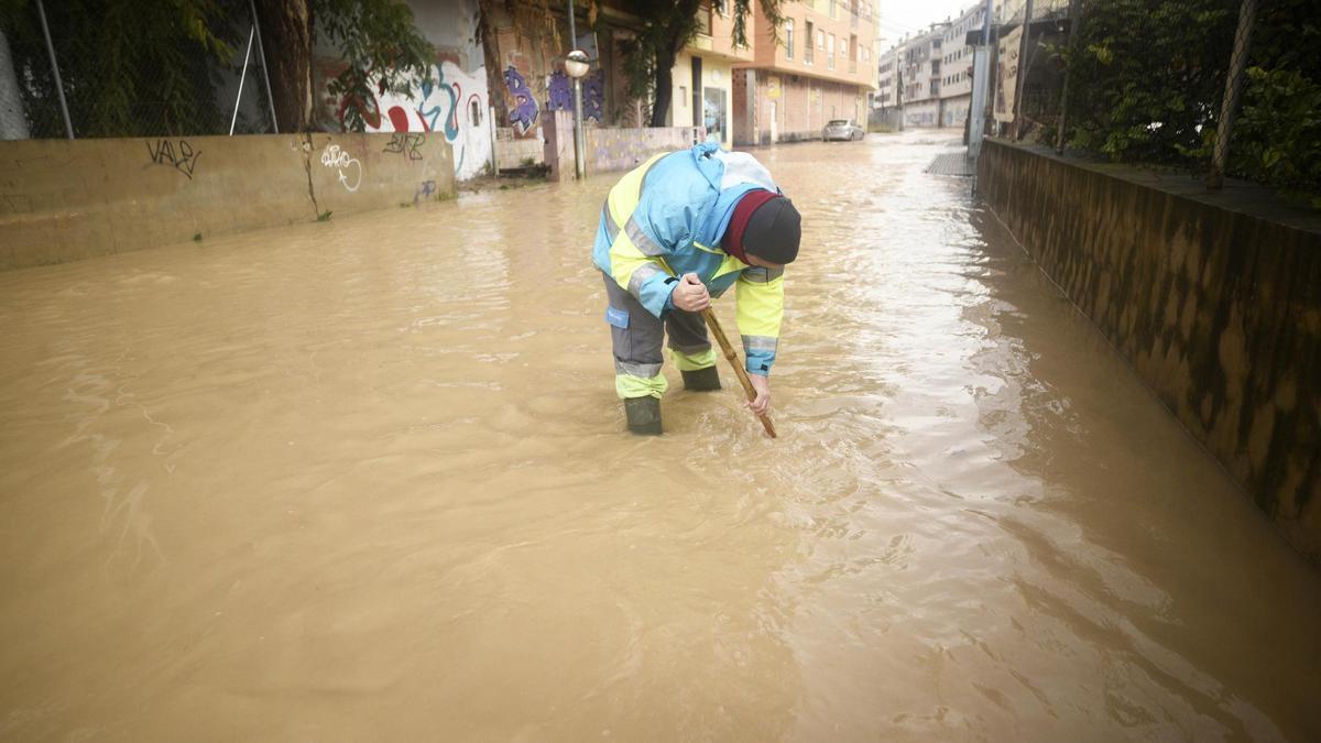 Inundación provocada por la rambla de Espinardo.