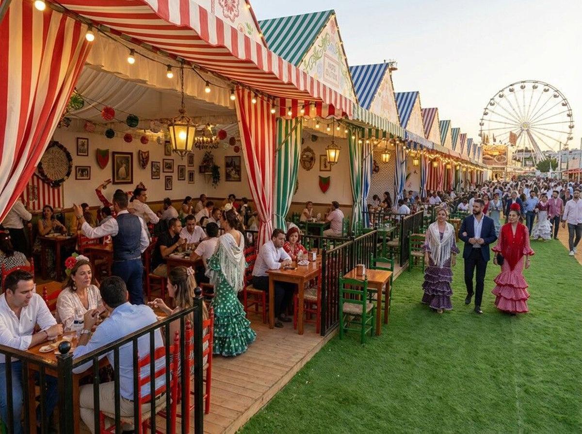 Madrilucía traslada a Madrid el espíritu de la Feria de Abril, del 9 de mayo al 7 de junio. Aquí imagen de lo que podría ser, facilitada por sus organizadores y patrocinadores.