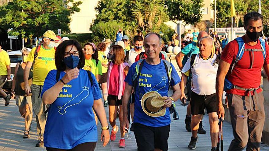 Jordi Turull ahir en la primera etapa de la seva marxa.  | ACN