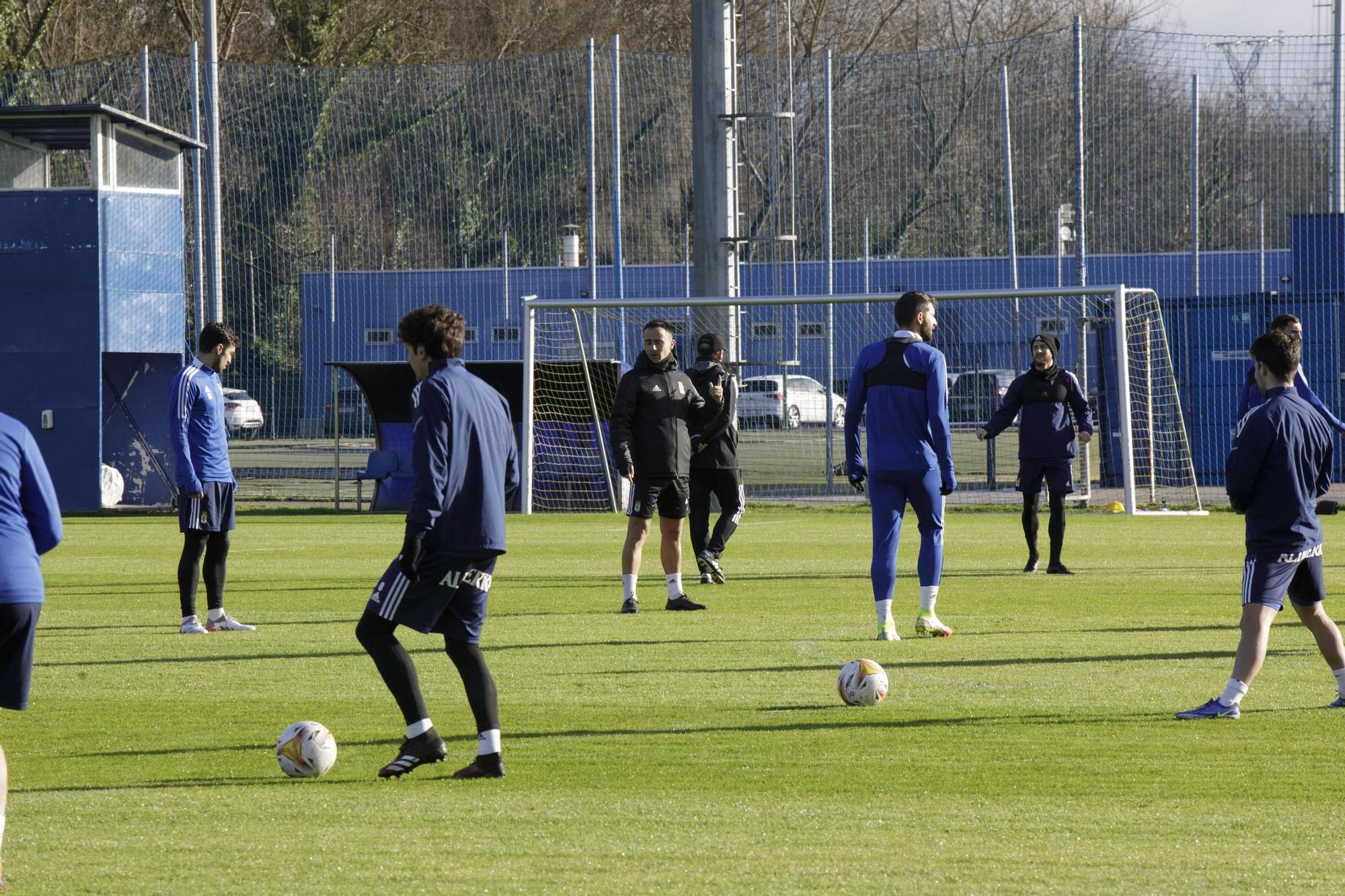 Las imágenes del entrenamiento del Oviedo