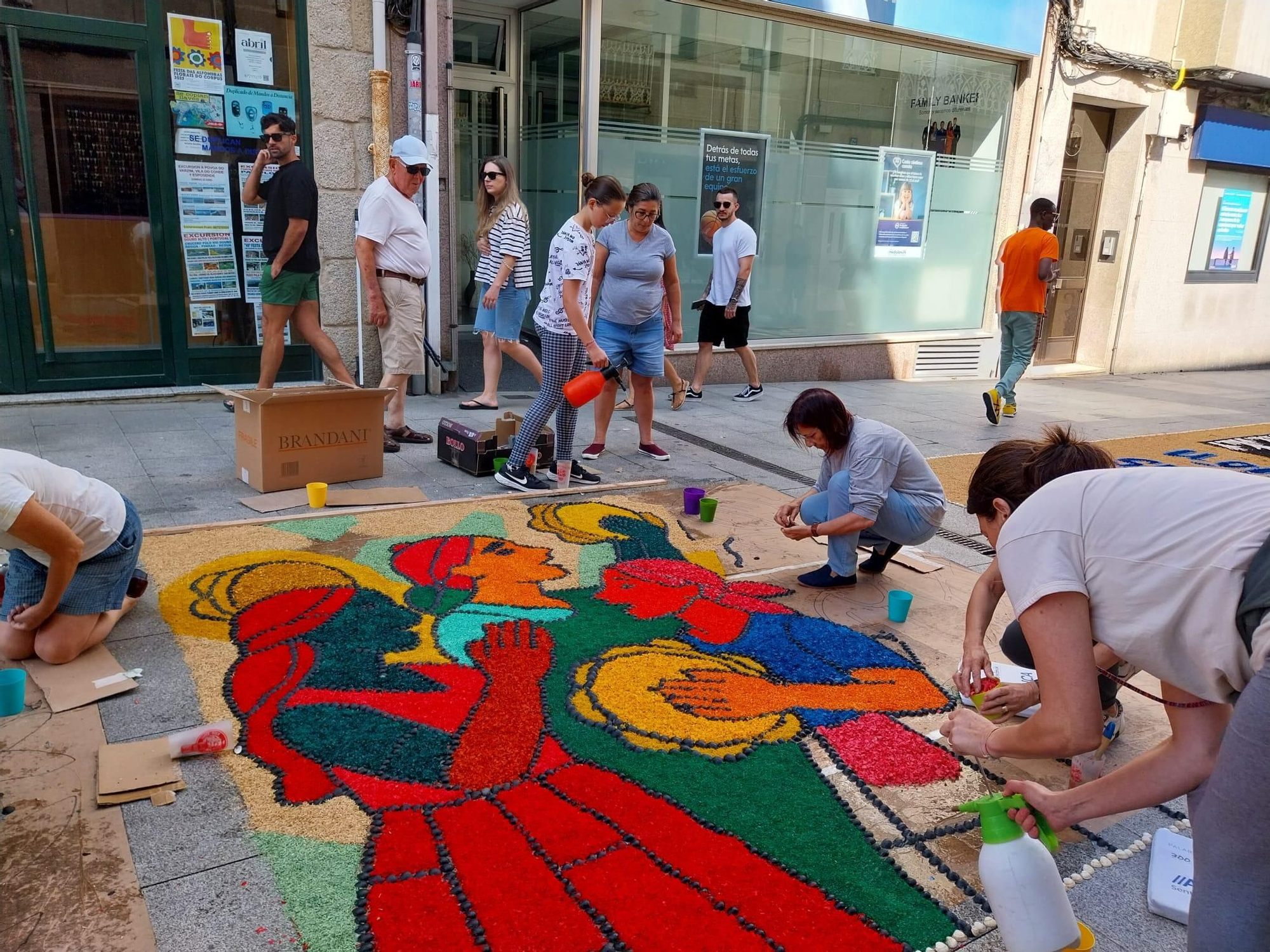La fiesta de las alfombras florales del Corpus en Bueu (II)