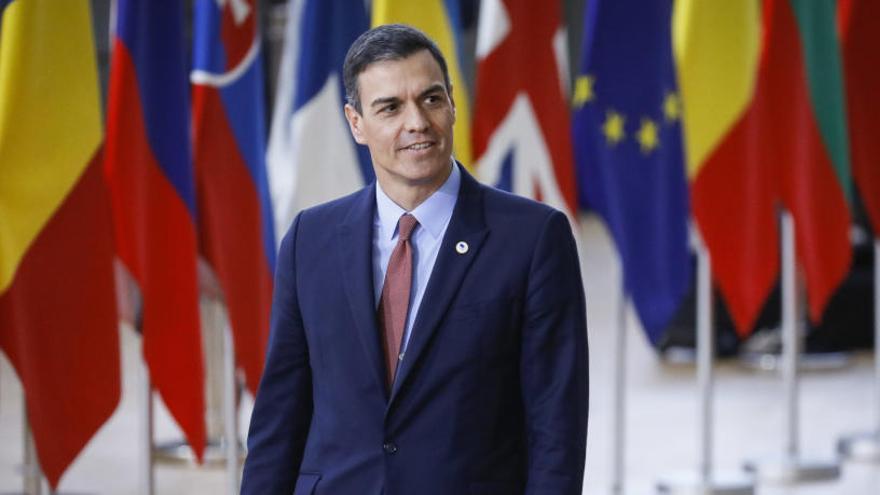 Pedro Sánchez, durante la cumbre europea