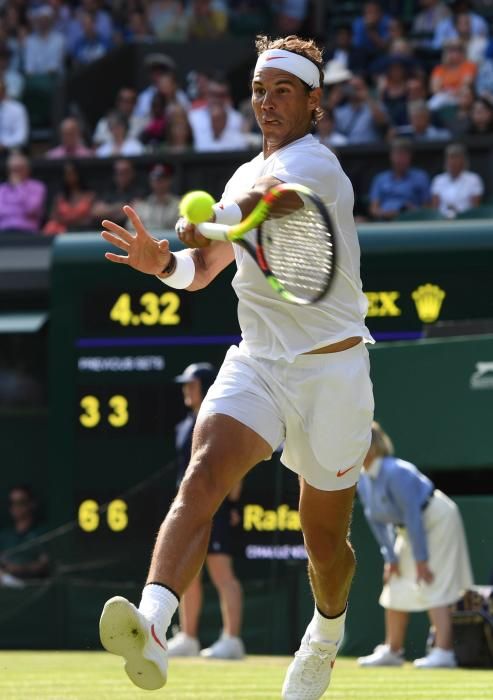 El debut de Nadal en Wimbledon, en imágenes