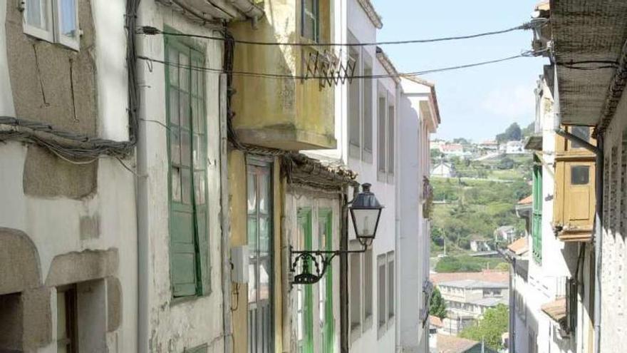 Una calle del casco histórico de Betanzos.