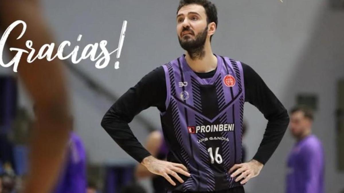 Units pel Bàsquet Gandia agradece a Javi Soler su compromiso con el club