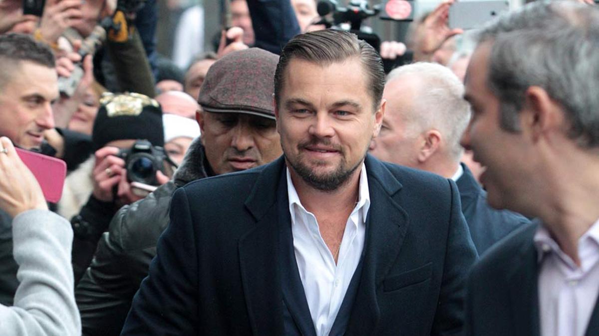 Leonardo DiCaprio durante un estreno