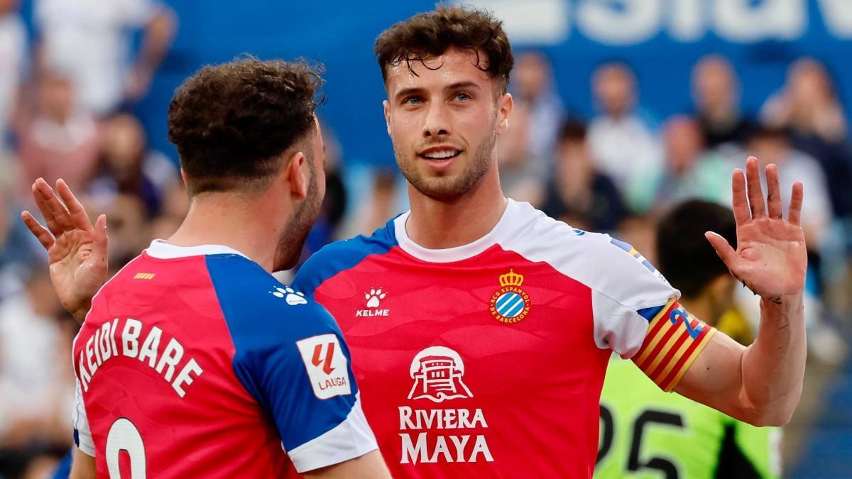 Javi Puado no celebró su gol ante el Zaragoza