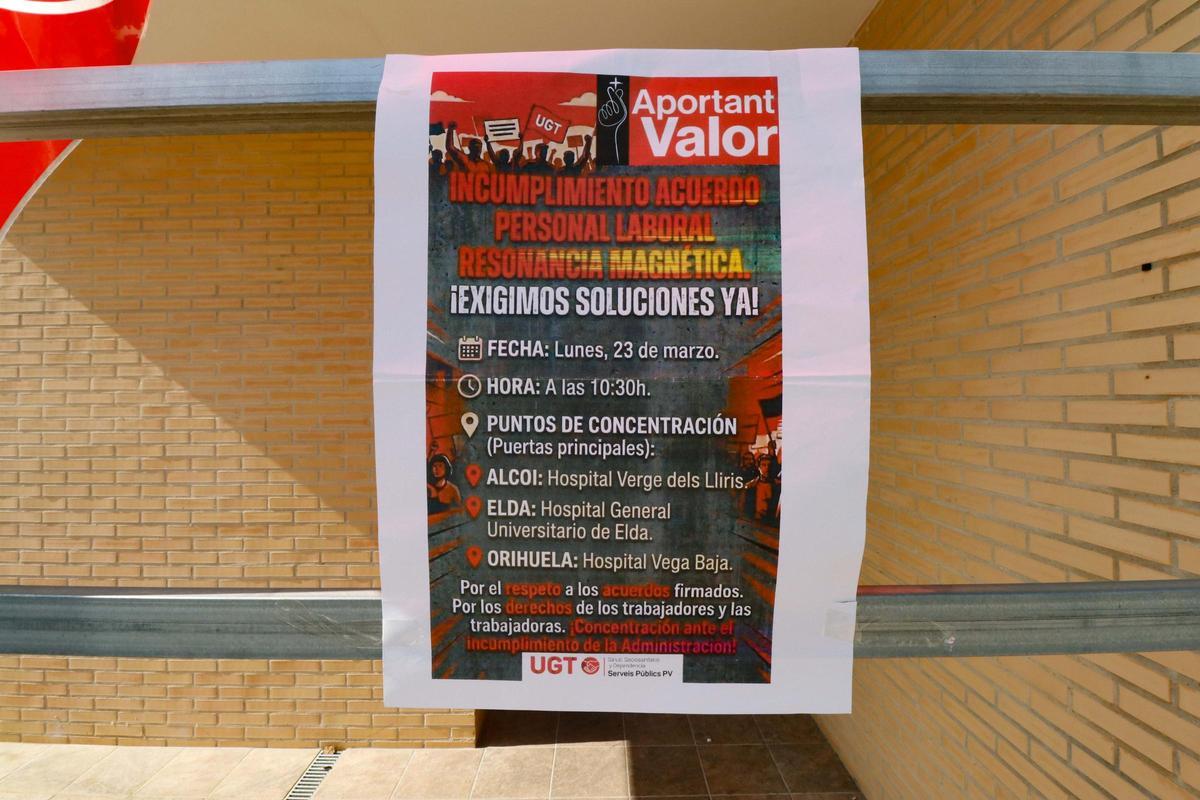 Imágenes de las protestas en Alcoy del personal de Radiología